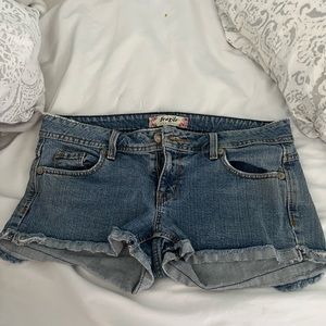 Y2K jean shorts